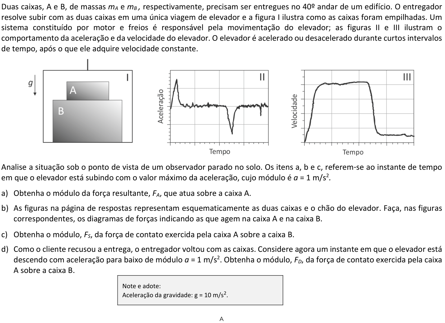 Questão 16 no caderno  da 2ª fase da FUVEST 2018