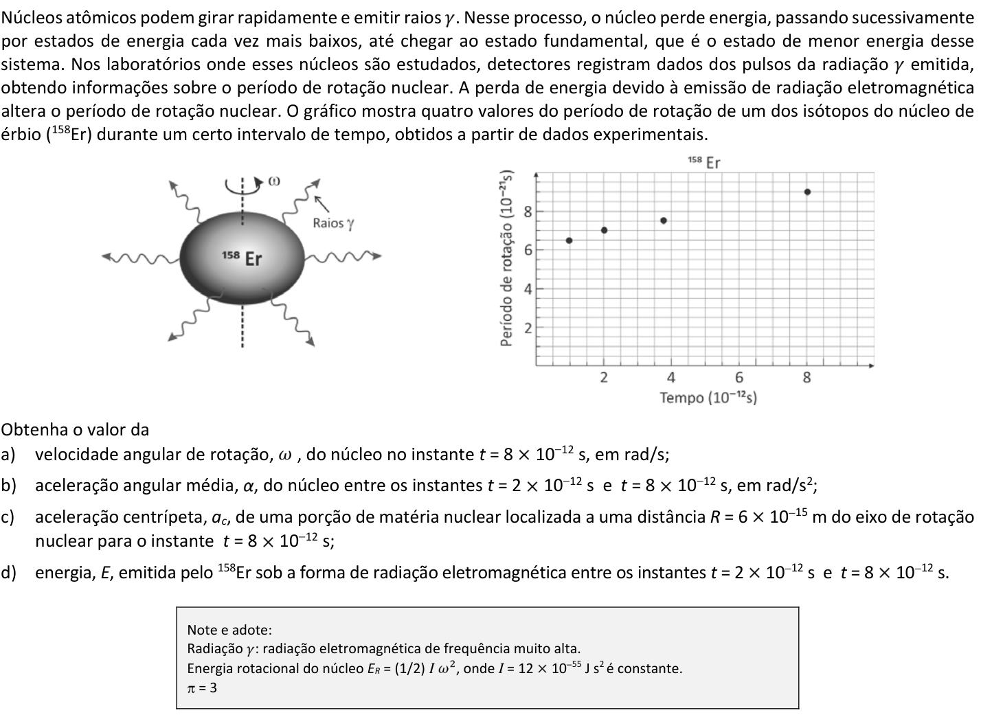 Questão F01 no caderno  da 2ª fase da FUVEST 2018