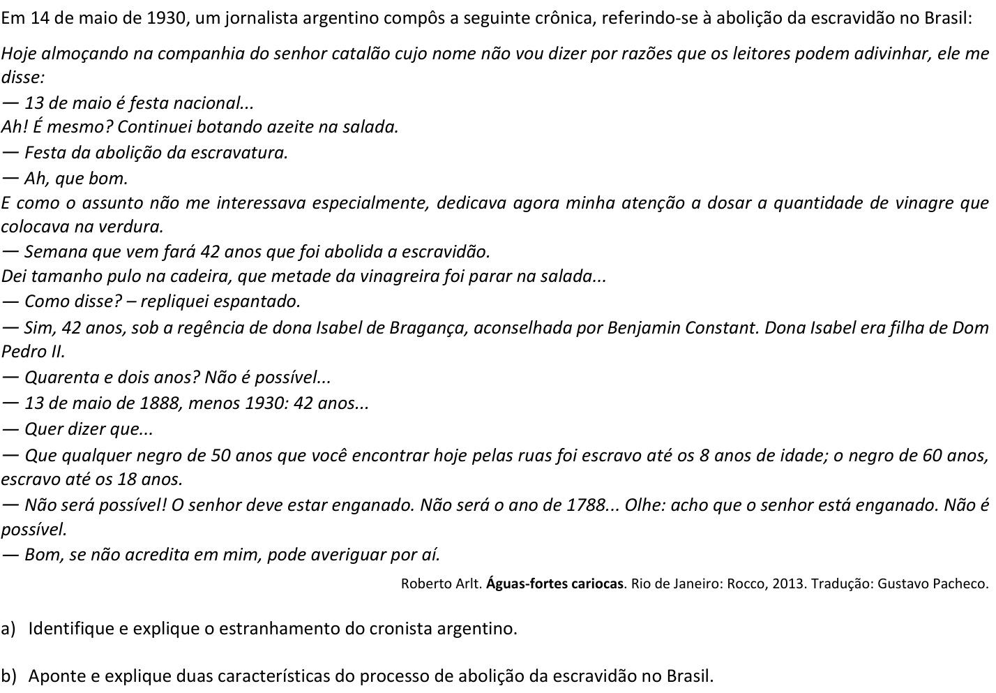 Questão H05 no caderno  da 2ª fase da FUVEST 2018