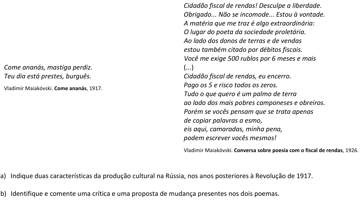 Questão H06 no caderno  da 2ª fase da FUVEST 2018