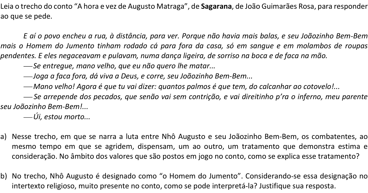 Questão 9 no caderno  da 2ª fase da FUVEST 2017