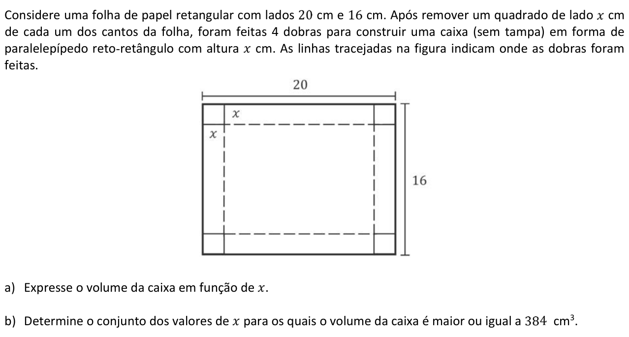 Questão M01 no caderno  da 2ª fase da FUVEST 2017
