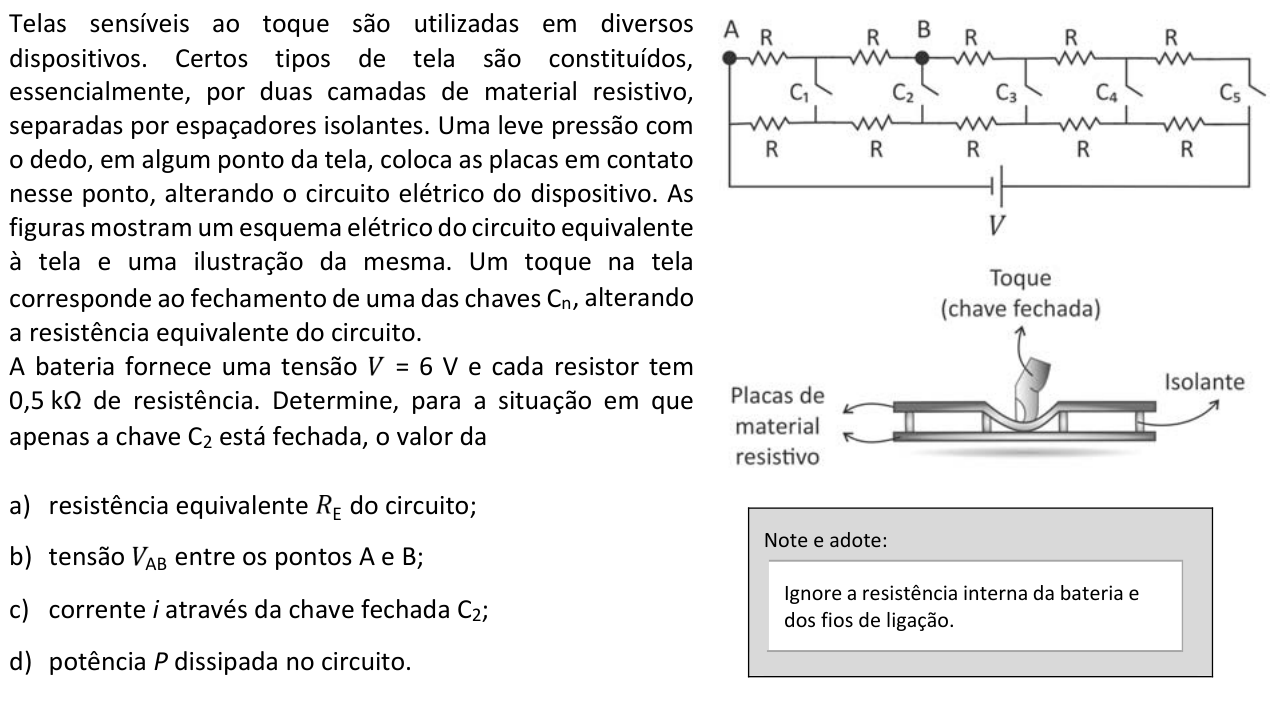 Questão F04 no caderno  da 2ª fase da FUVEST 2017