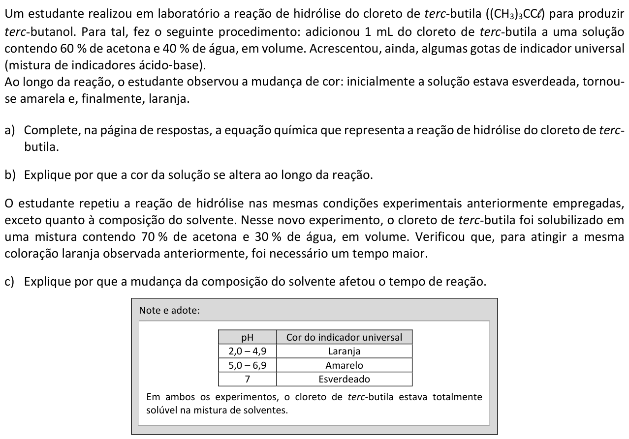 Questão Q01 no caderno  da 2ª fase da FUVEST 2017