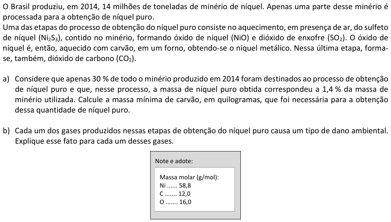 Questão Q03 no caderno  da 2ª fase da FUVEST 2017
