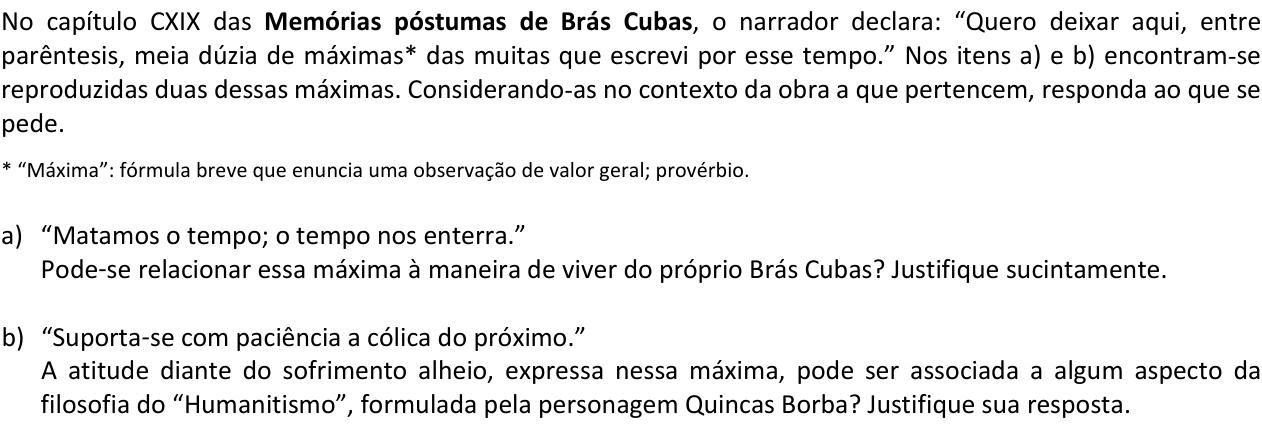 Questão 7 no caderno  da 2ª fase da FUVEST 2016