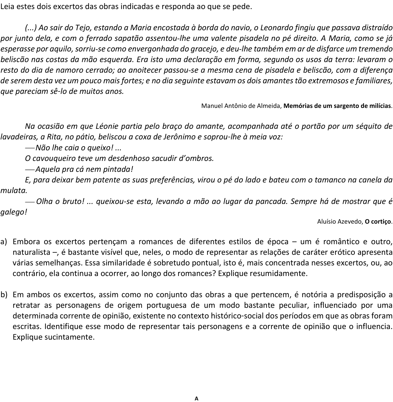 Questão 8 no caderno  da 2ª fase da FUVEST 2016
