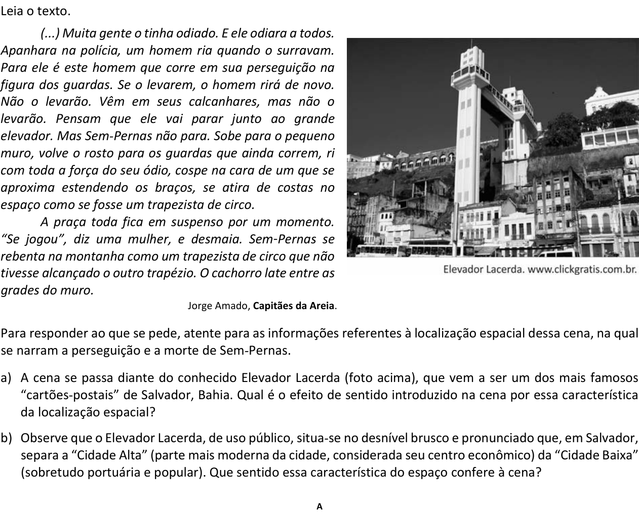 Questão 10 no caderno  da 2ª fase da FUVEST 2016