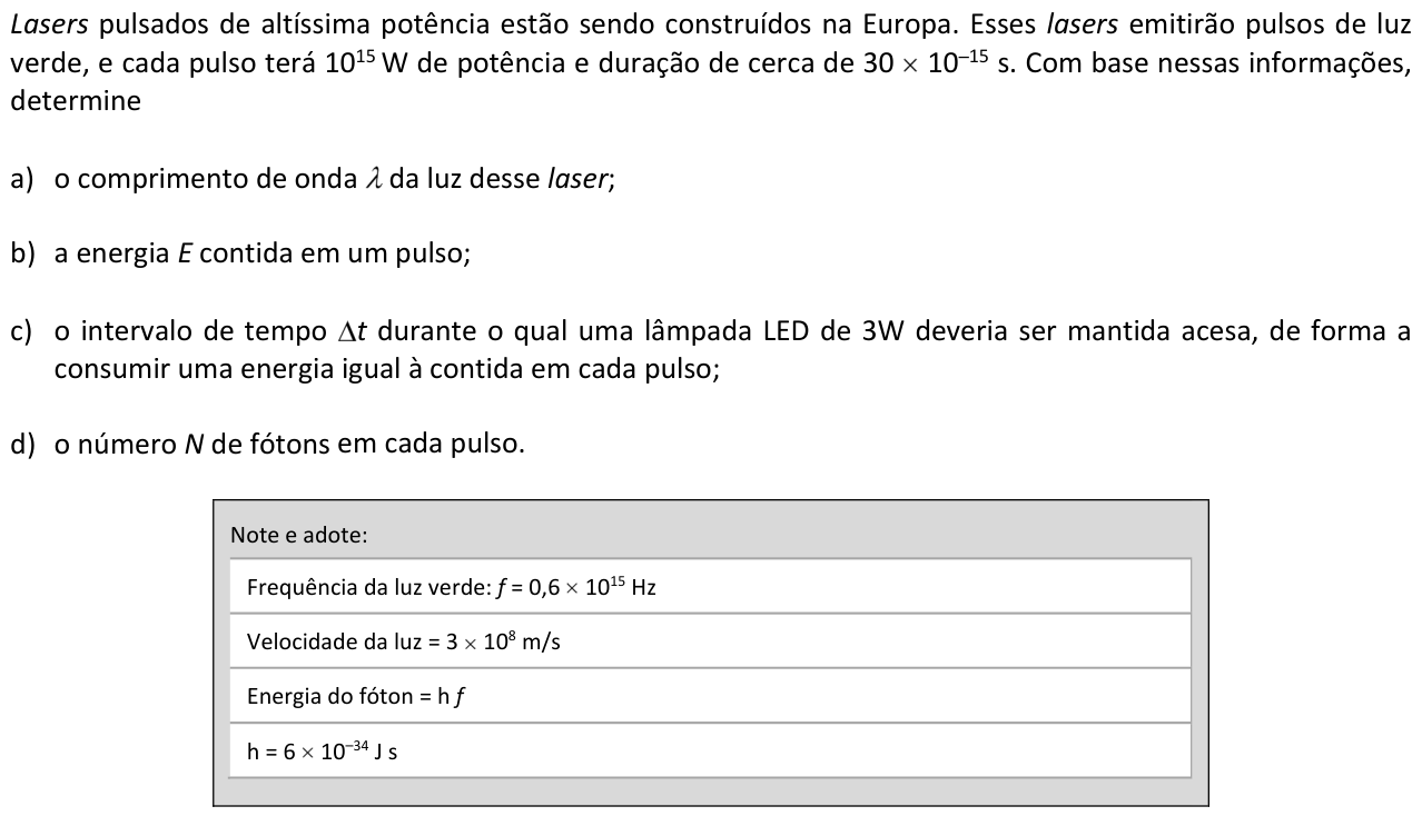 Questão F03 no caderno  da 2ª fase da FUVEST 2016