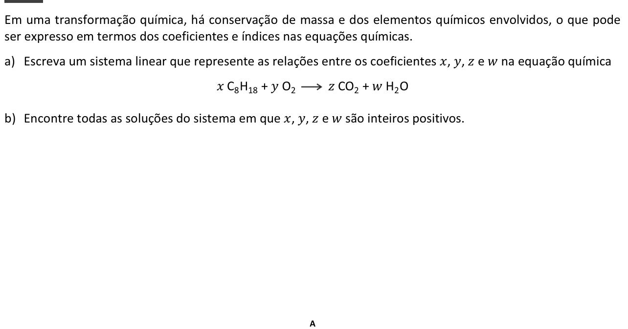 Questão 8 no caderno  da 2ª fase da FUVEST 2015