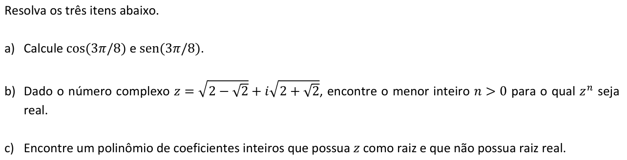 Questão M04 no caderno  da 2ª fase da FUVEST 2015