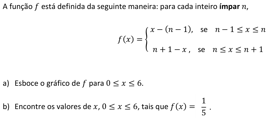 Questão M05 no caderno  da 2ª fase da FUVEST 2015
