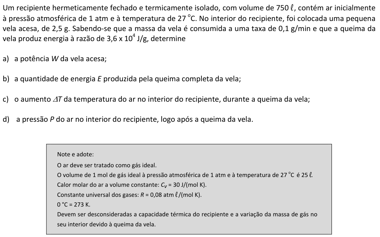 Questão F03 no caderno  da 2ª fase da FUVEST 2015