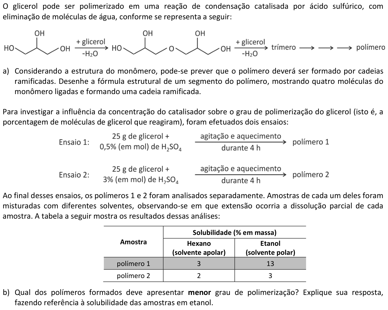 Questão Q06 no caderno  da 2ª fase da FUVEST 2015