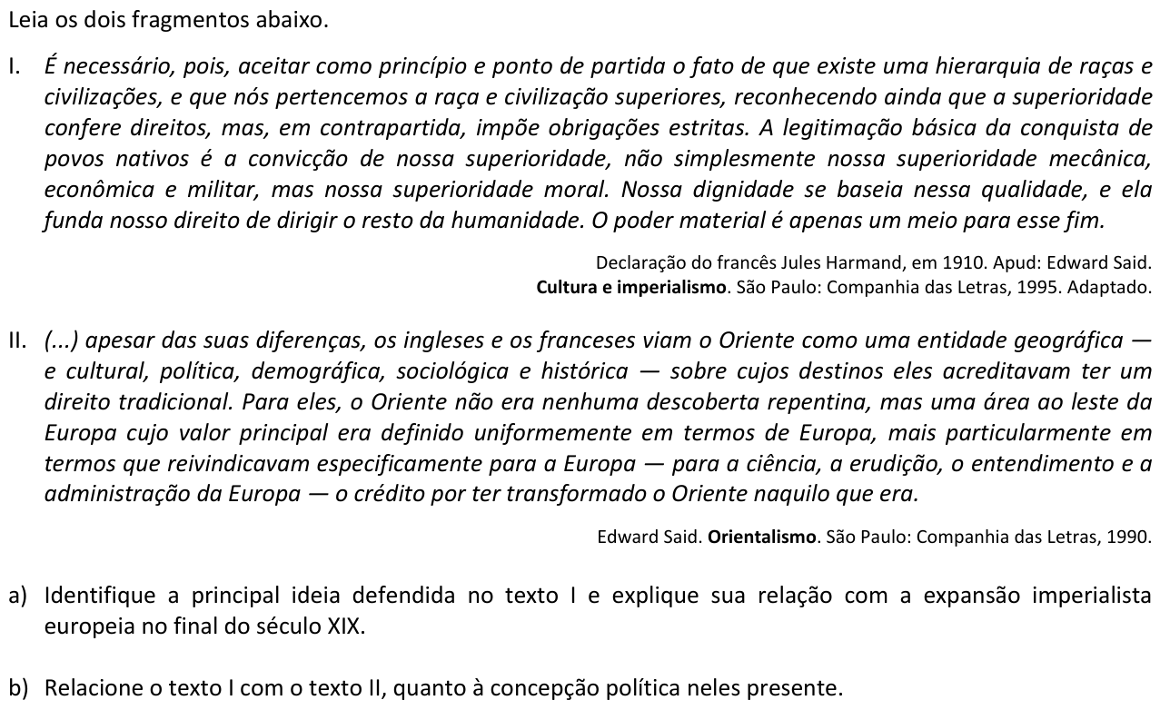 Questão H03 no caderno  da 2ª fase da FUVEST 2015