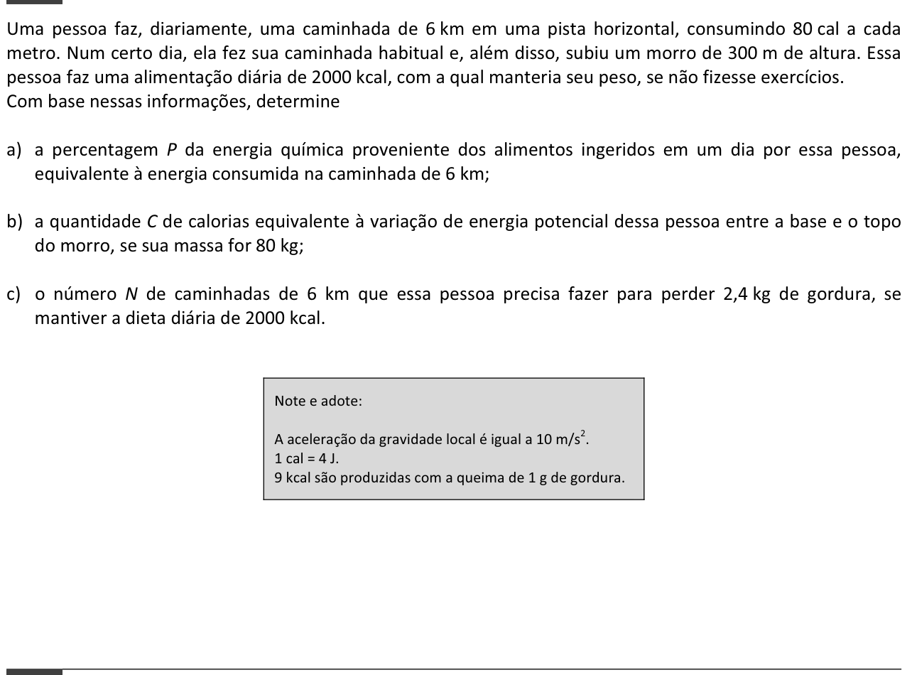 Questão 9 no caderno  da 2ª fase da FUVEST 2014