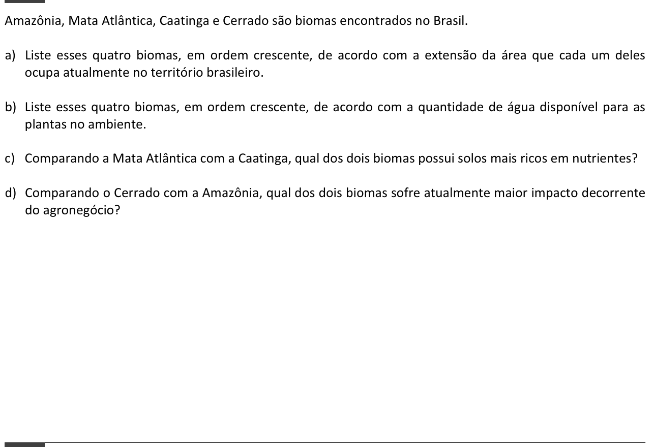 Questão 15 no caderno  da 2ª fase da FUVEST 2014