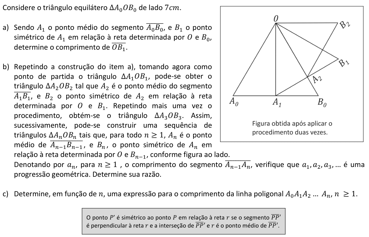 Questão M06 no caderno  da 2ª fase da FUVEST 2014