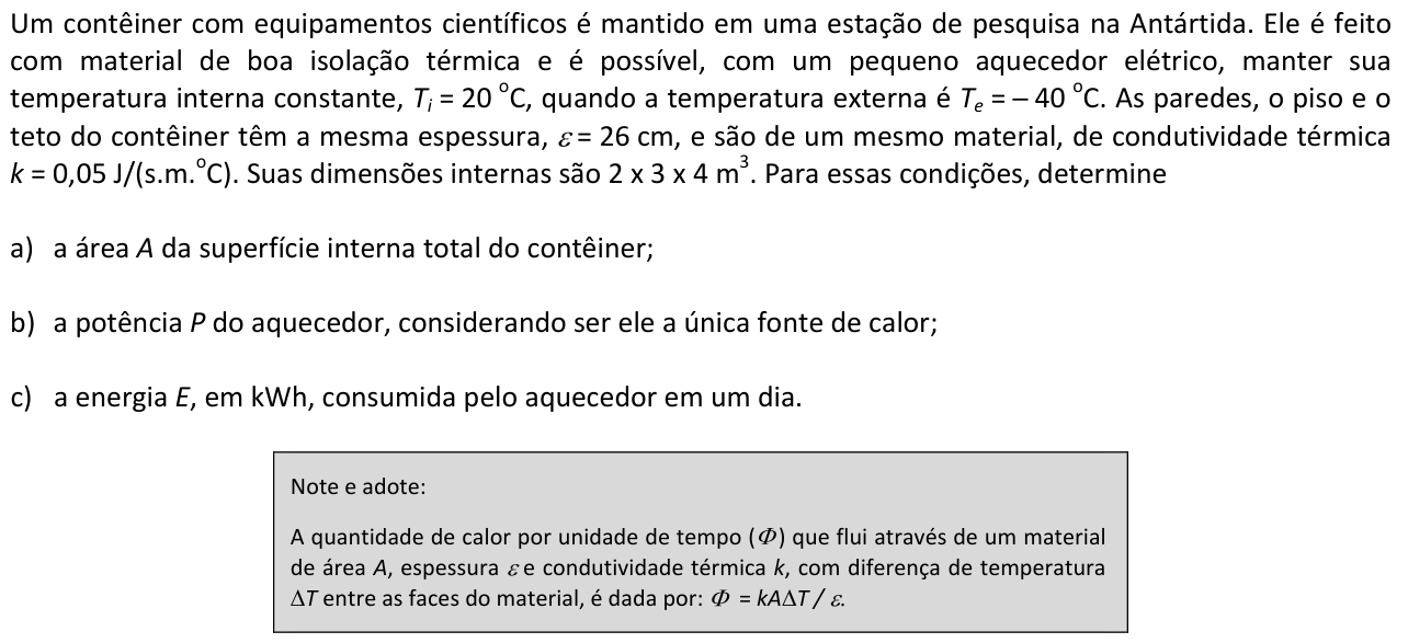 Questão F01 no caderno  da 2ª fase da FUVEST 2014