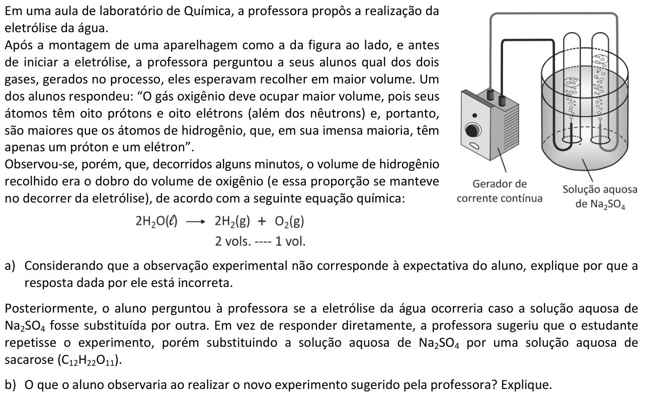 Questão Q01 no caderno  da 2ª fase da FUVEST 2014