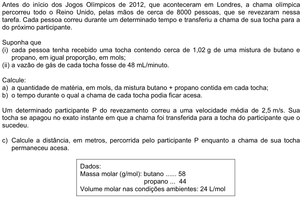 Questão 11 no caderno  da 2ª fase da FUVEST 2013