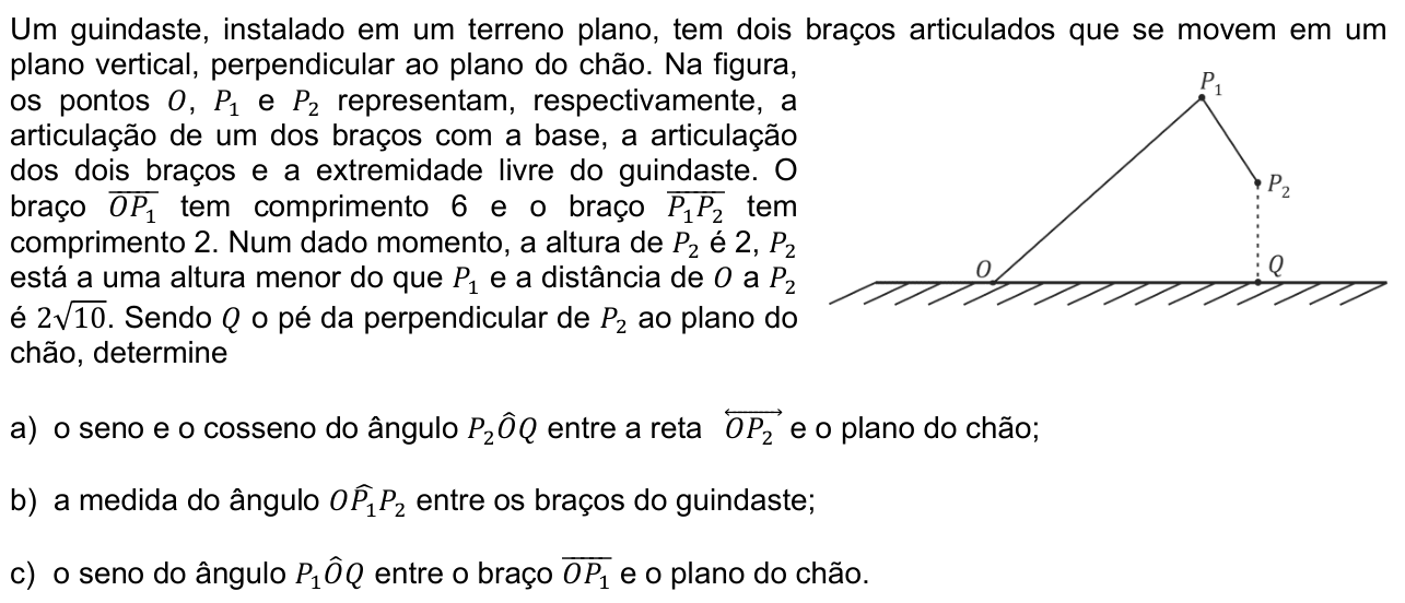 Questão M03 no caderno  da 2ª fase da FUVEST 2013