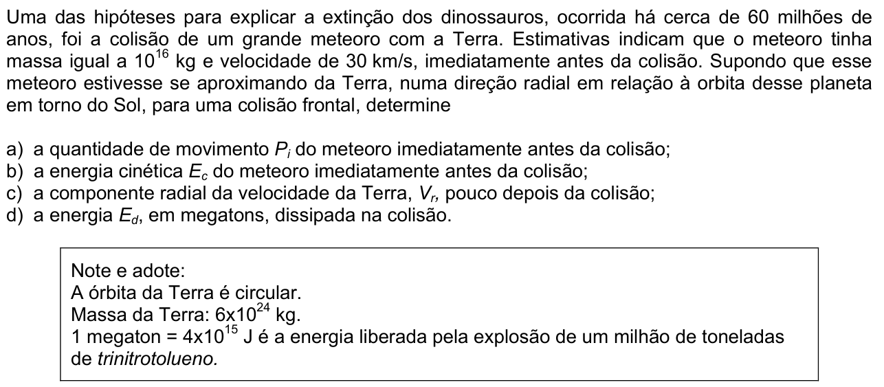 Questão F01 no caderno  da 2ª fase da FUVEST 2013