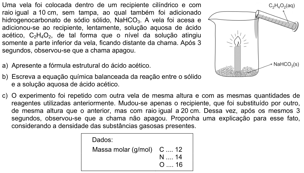 Questão Q05 no caderno  da 2ª fase da FUVEST 2013