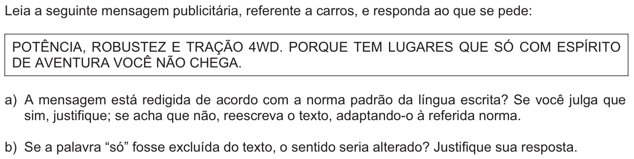 Questão 3 no caderno  da 2ª fase da FUVEST 2012