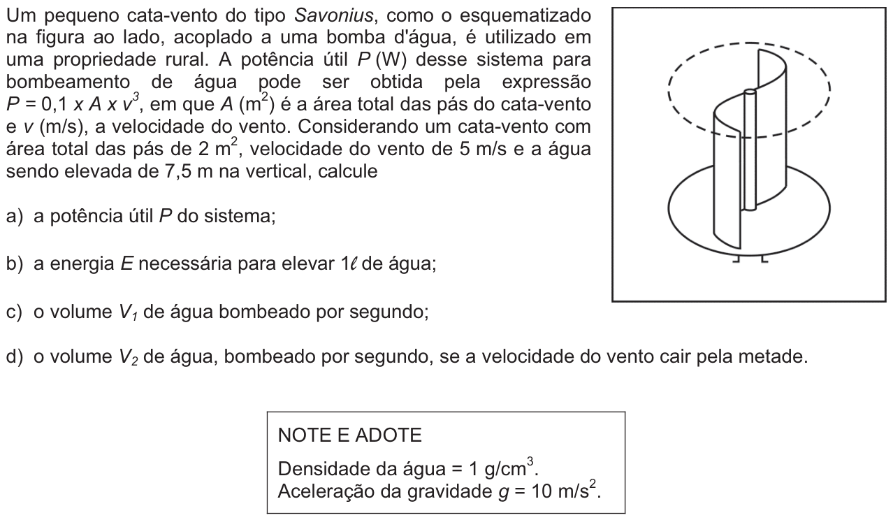 Questão 11 no caderno  da 2ª fase da FUVEST 2012