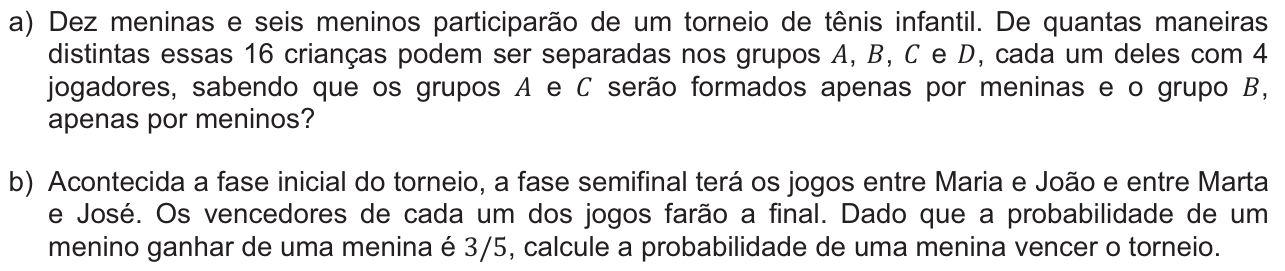 Questão M03 no caderno  da 2ª fase da FUVEST 2012
