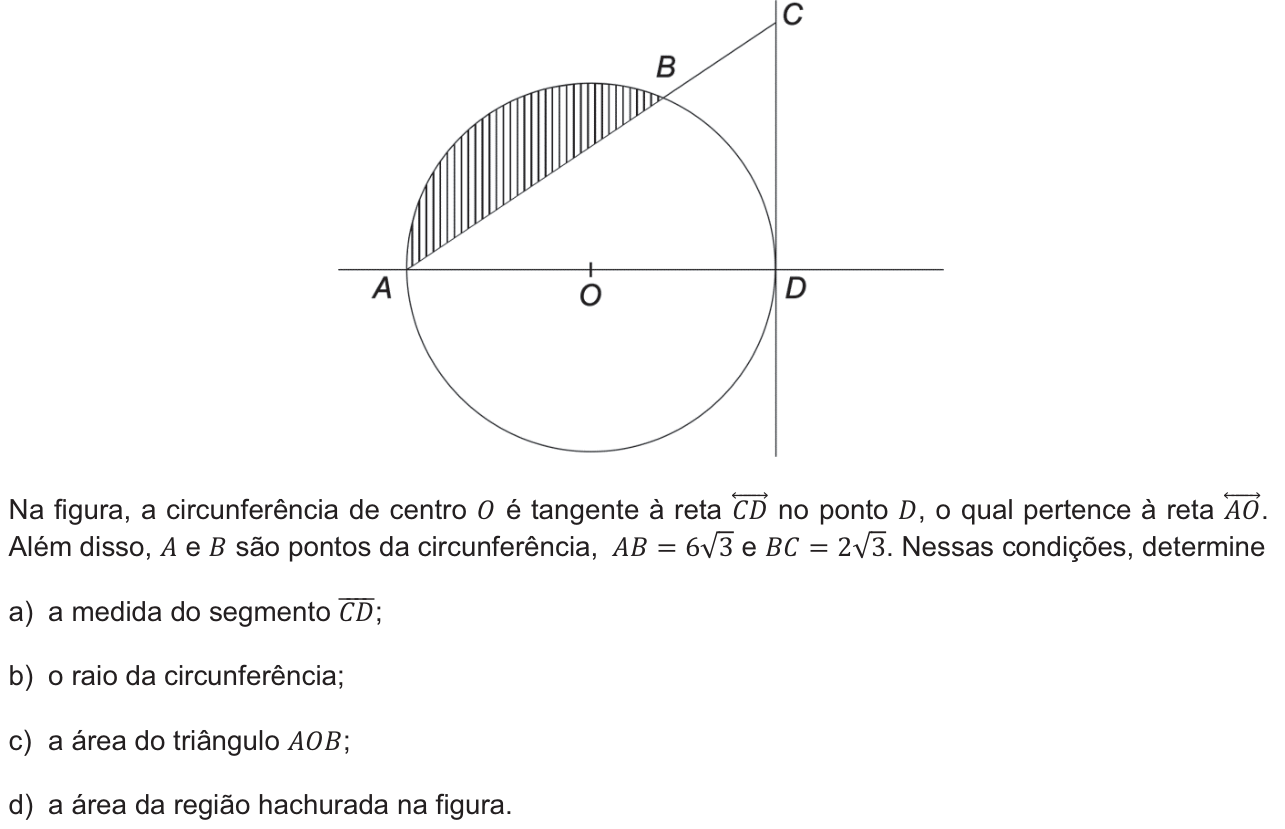 Questão M06 no caderno  da 2ª fase da FUVEST 2012