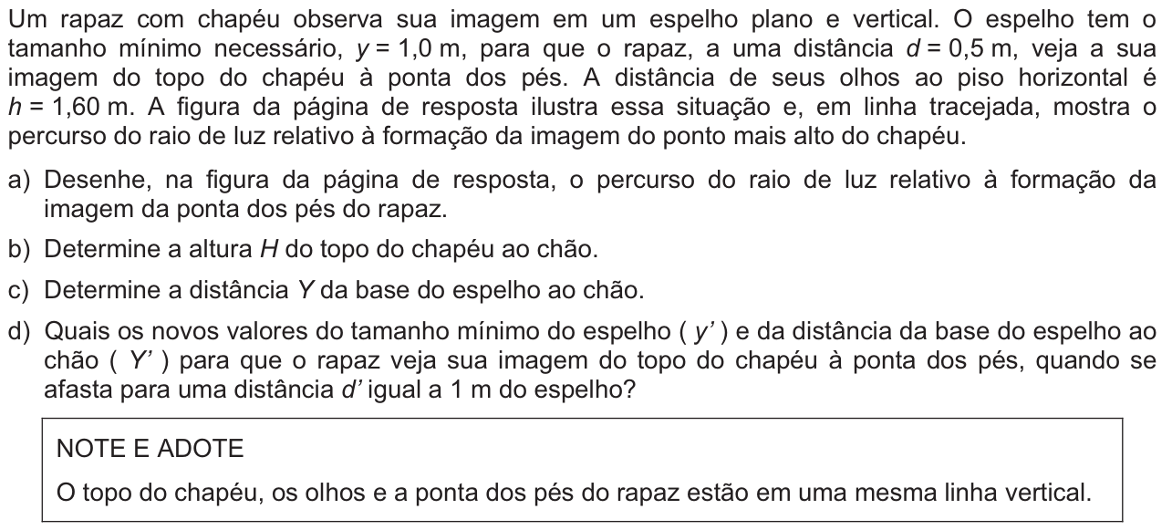Questão F04 no caderno  da 2ª fase da FUVEST 2012