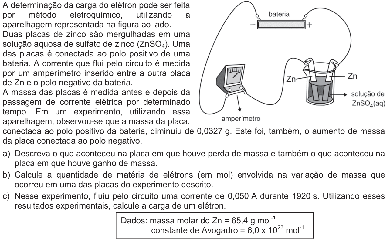 Questão Q06 no caderno  da 2ª fase da FUVEST 2012