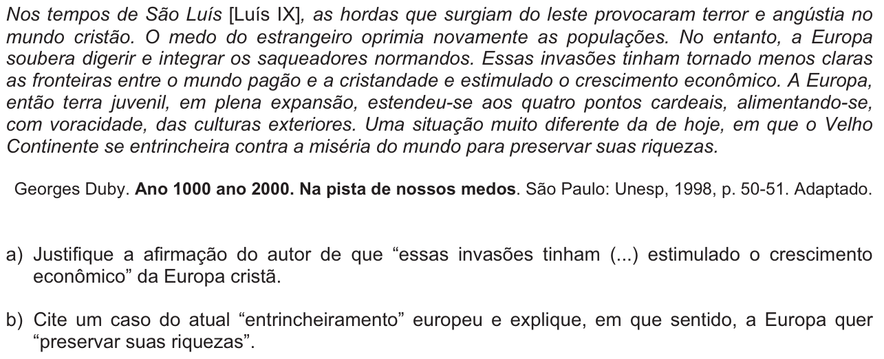 Questão H02 no caderno  da 2ª fase da FUVEST 2012