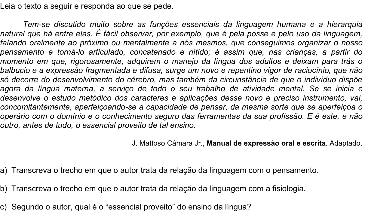 Questão 5 no caderno  da 2ª fase da FUVEST 2011