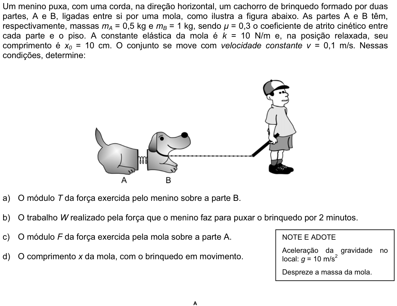 Questão 4 no caderno  da 2ª fase da FUVEST 2011