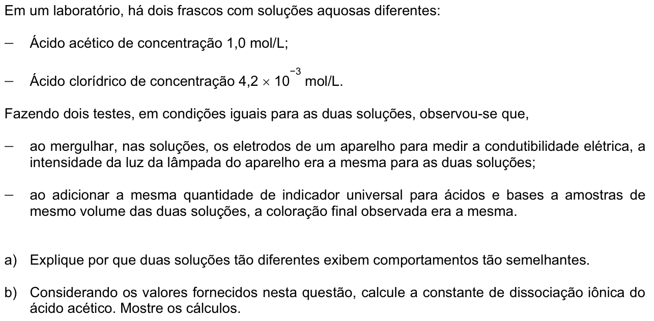 Questão 5 no caderno  da 2ª fase da FUVEST 2011
