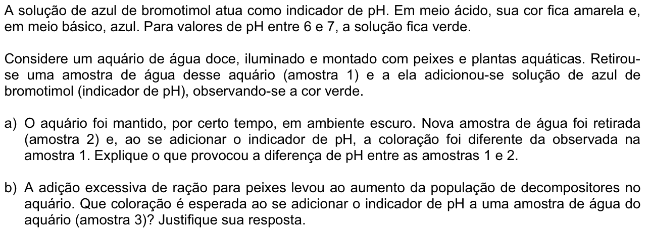 Questão 7 no caderno  da 2ª fase da FUVEST 2011