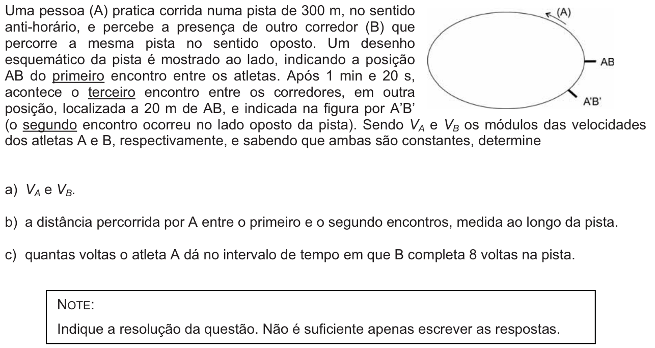 Questão 3 no caderno  da 2ª fase da FUVEST 2010