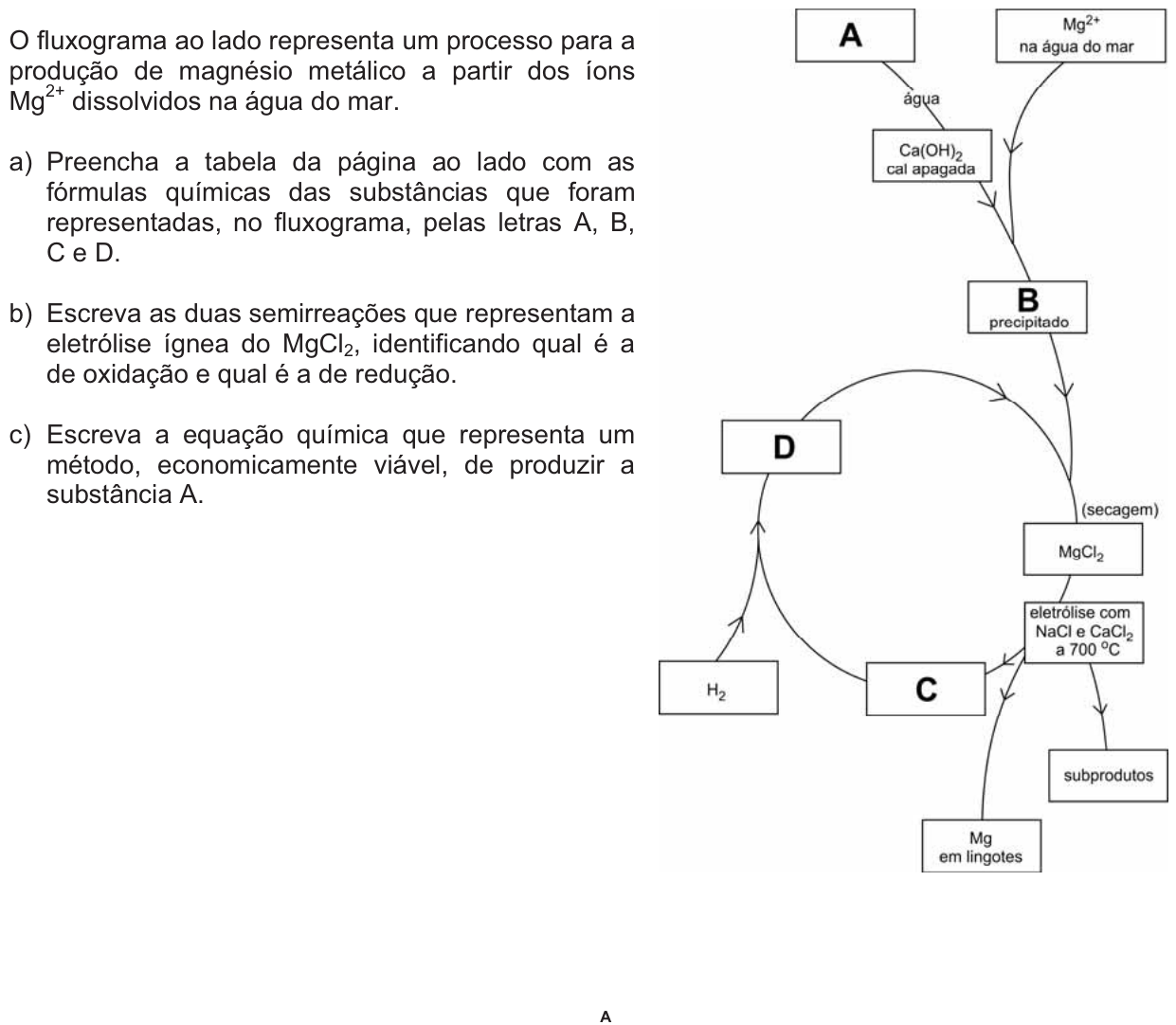 Questão 6 no caderno  da 2ª fase da FUVEST 2010