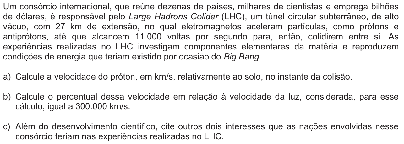 Questão 15 no caderno  da 2ª fase da FUVEST 2010