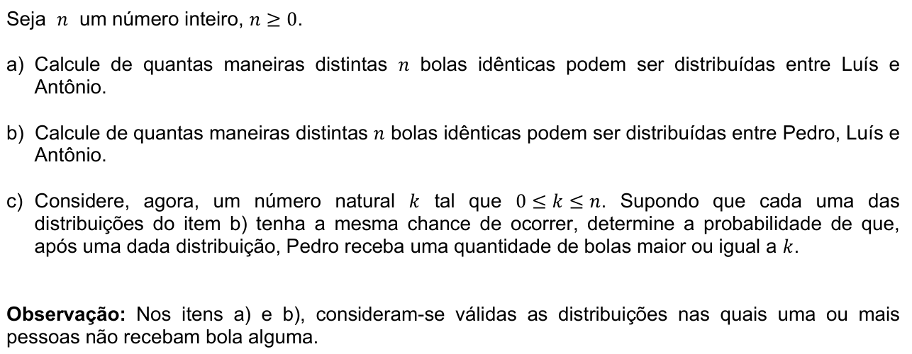 Questão M03 no caderno  da 2ª fase da FUVEST 2010