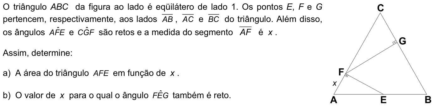 Questão M04 no caderno Matemática da 2ª fase da FUVEST 2009