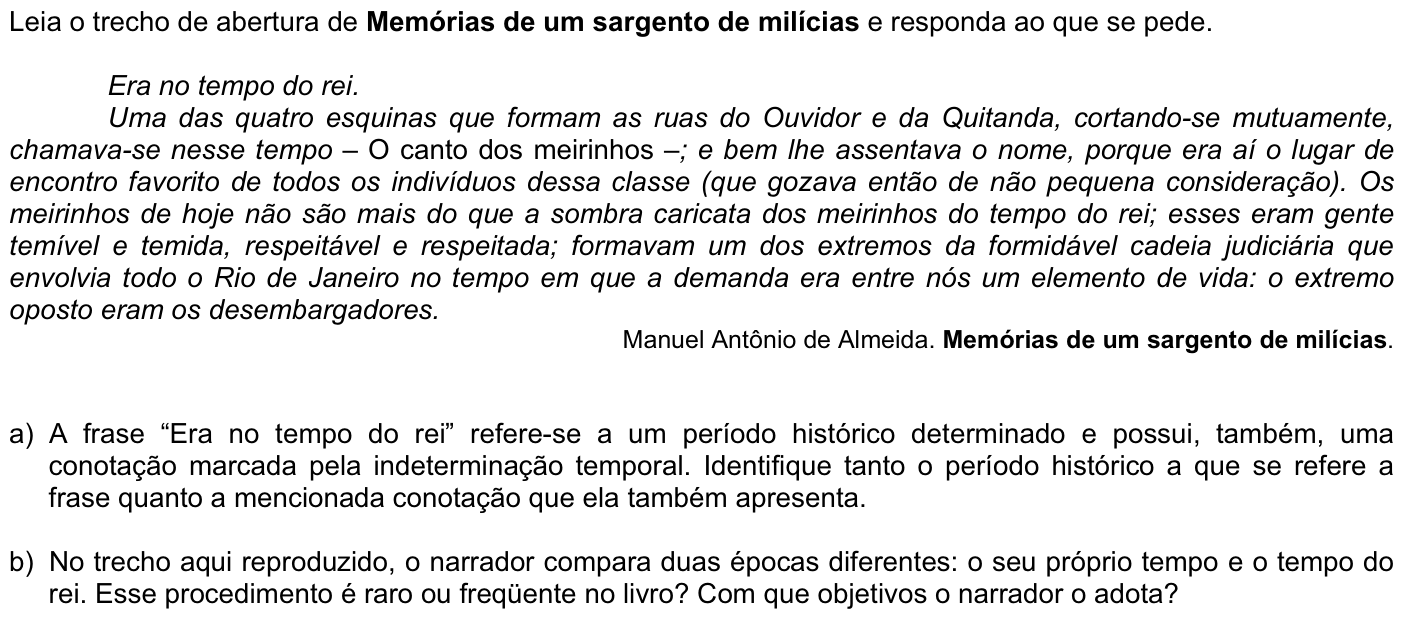 Questão P07 no caderno Português da 2ª fase da FUVEST 2009