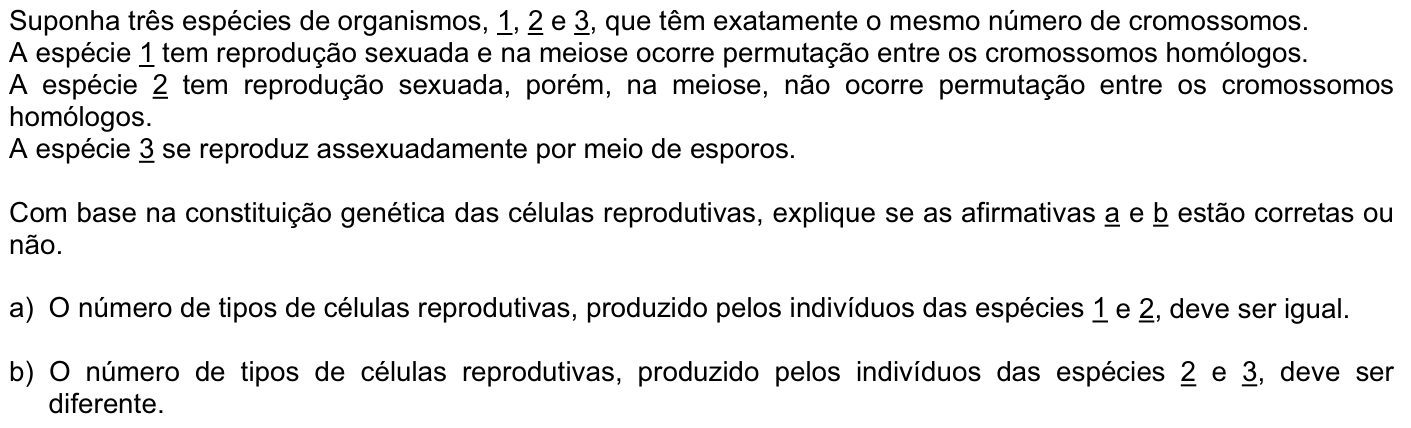 Questão B02 no caderno Biologia da 2ª fase da FUVEST 2008