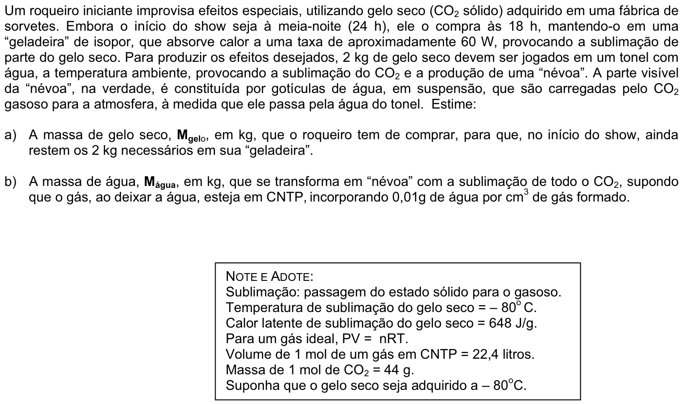 Questão F05 no caderno Física da 2ª fase da FUVEST 2008