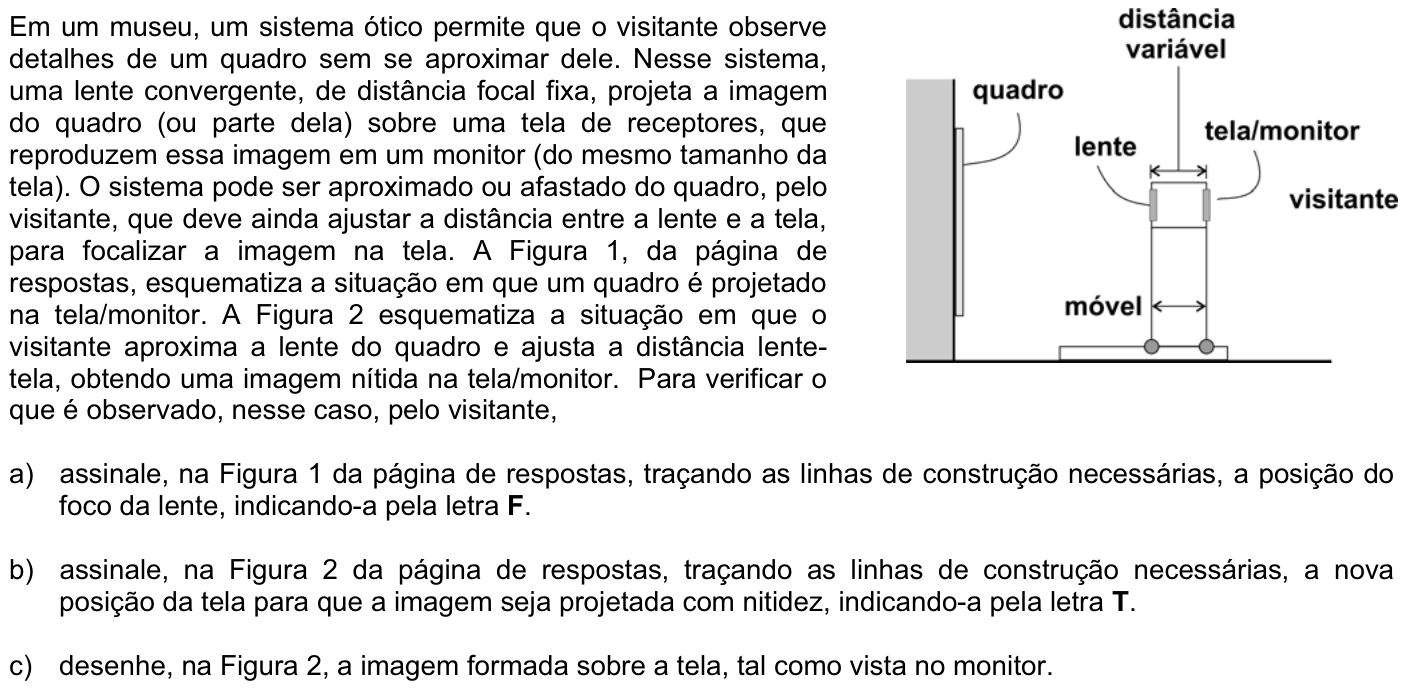 Questão F06 no caderno Física da 2ª fase da FUVEST 2008