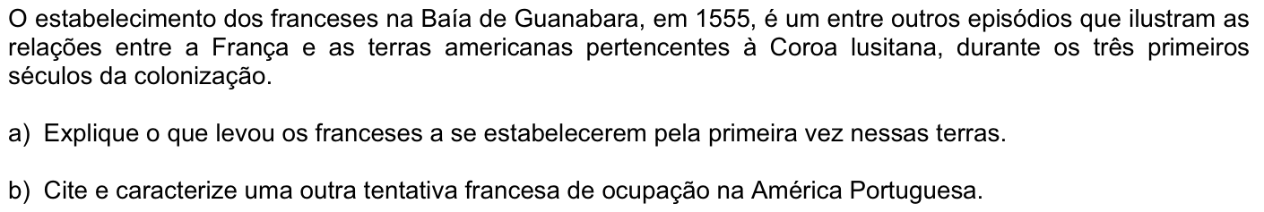 Questão H04 no caderno História da 2ª fase da FUVEST 2008