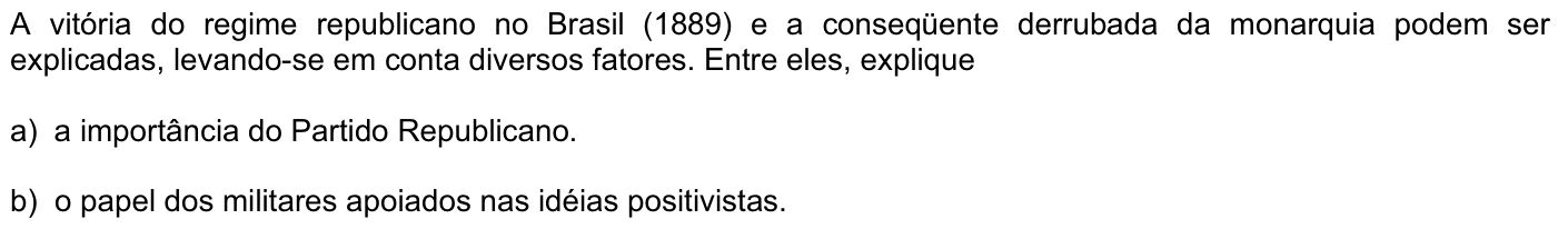 Questão H07 no caderno História da 2ª fase da FUVEST 2008